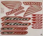 Jogo Adesivo Para Moto Honda Titan 150