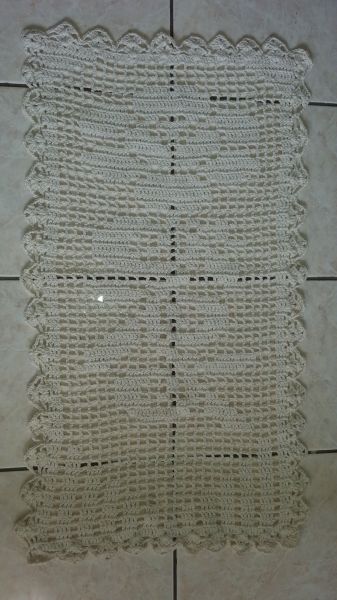 Tapete Passadeira Artesanal Croche Barbante