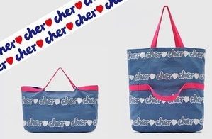 Bolsa Azul C/ Alça Rosa. Frete Fixo R$ 10,00