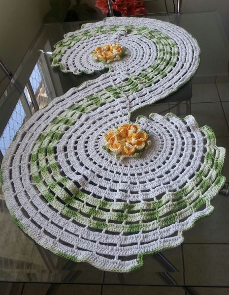 Trilho De Mesa Artesanal De Croche
