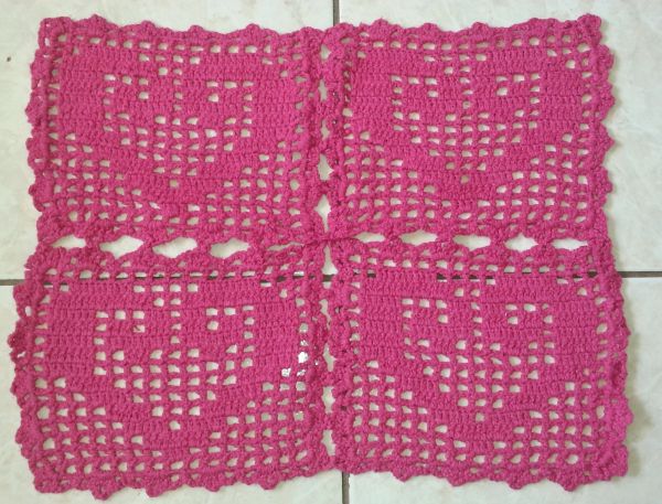 Tapete Artesanal Croche Barbante